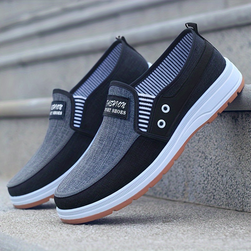 slip canvas shoes men s casual low top lightweight details 0